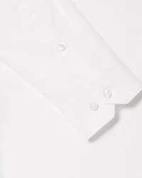 Slim-Fit Solid Cotton Modal Dress Shirt