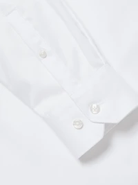 Chemise Habillée Unie en Coton Supima (R) à Coupe Régulière