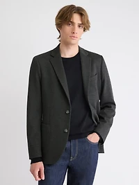 Veston en Tricot Texturé à Coupe Étroite