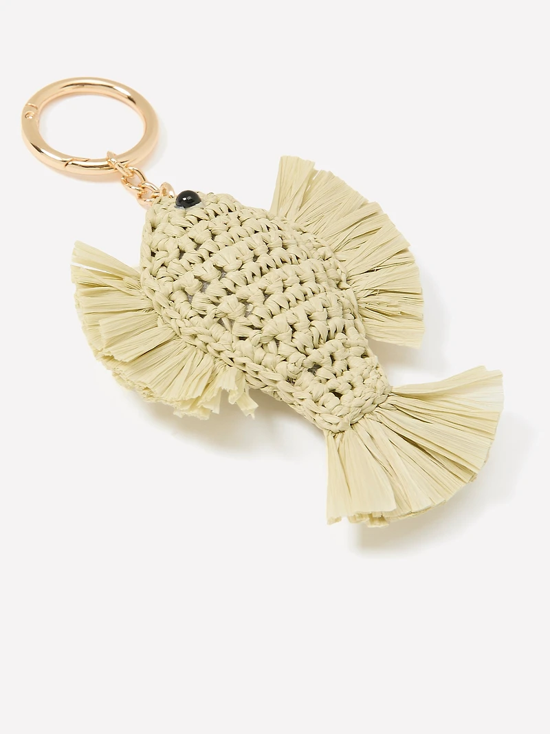 Breloque pour sac avec poisson