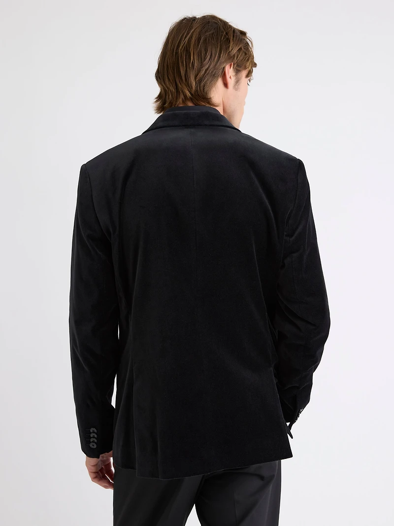 Tailored Fit Velvet Suit Blazer