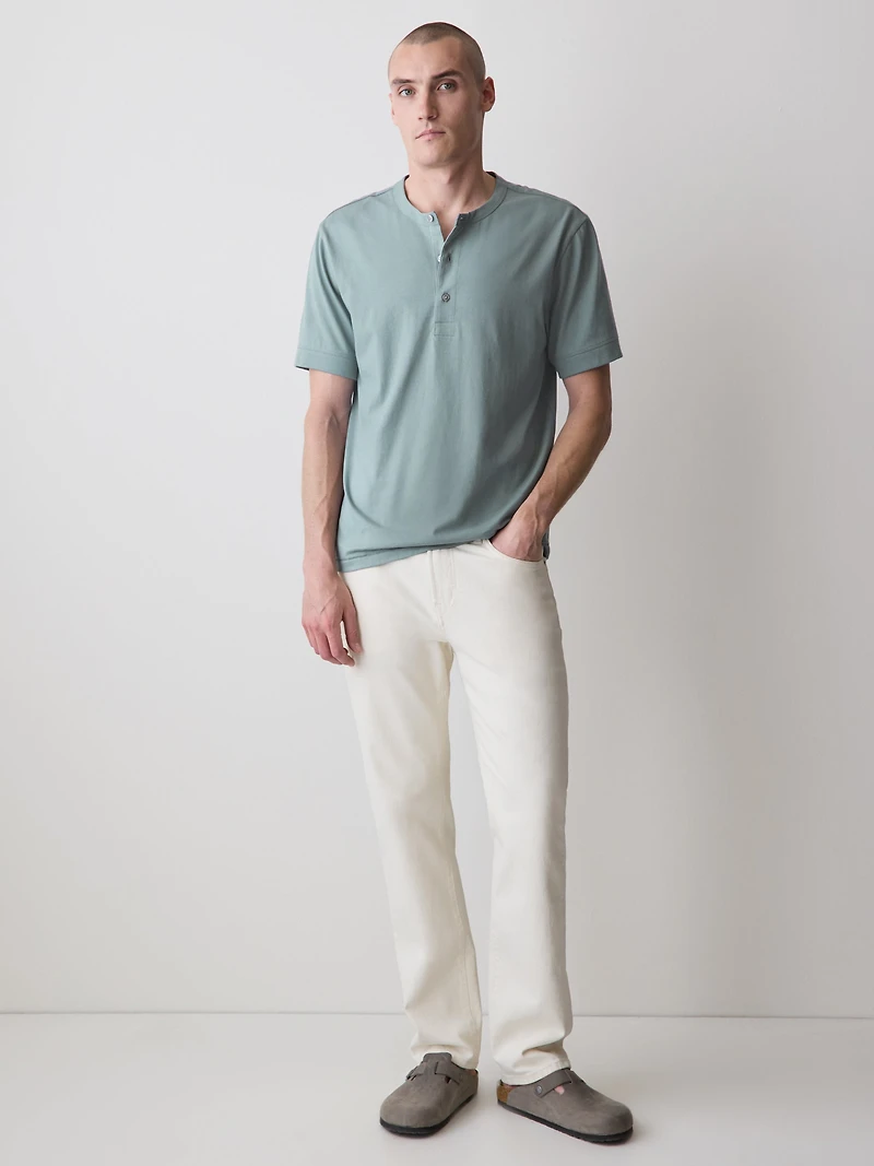 Short-Sleeve Henley T-Shirt