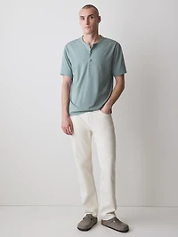 Short-Sleeve Henley T-Shirt