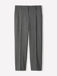 Mid-Rise Straight-Leg Cropped Pant