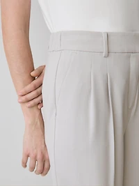 Pantalon à Taille Haute et Jambe Large