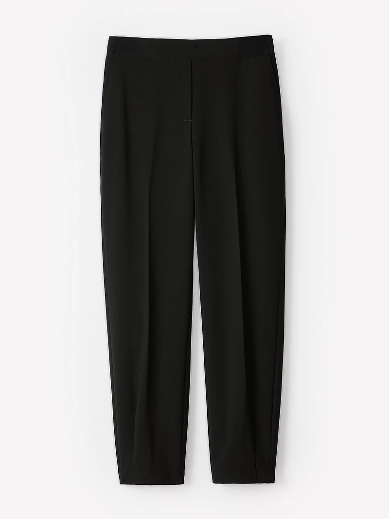 Mid-Rise Tapered-Leg Flowy Jogger Pant