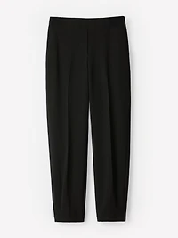 Mid-Rise Tapered-Leg Flowy Jogger Pant