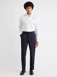 Tailored-Fit Dress Shirt with Micro Geo Print