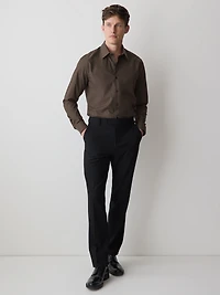 Chemise Habillée Style Denim à Coupe Ajustée