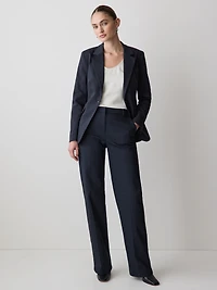 Pantalon Indispensable Coupe Signature à Jambe Large et Taille Haute