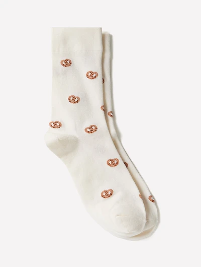 Crew Socks with Pretzels