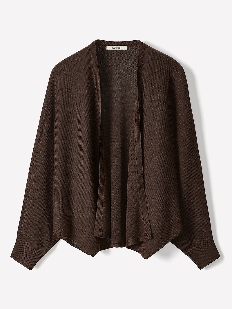 Cardigan Style Cape à Manches Longues