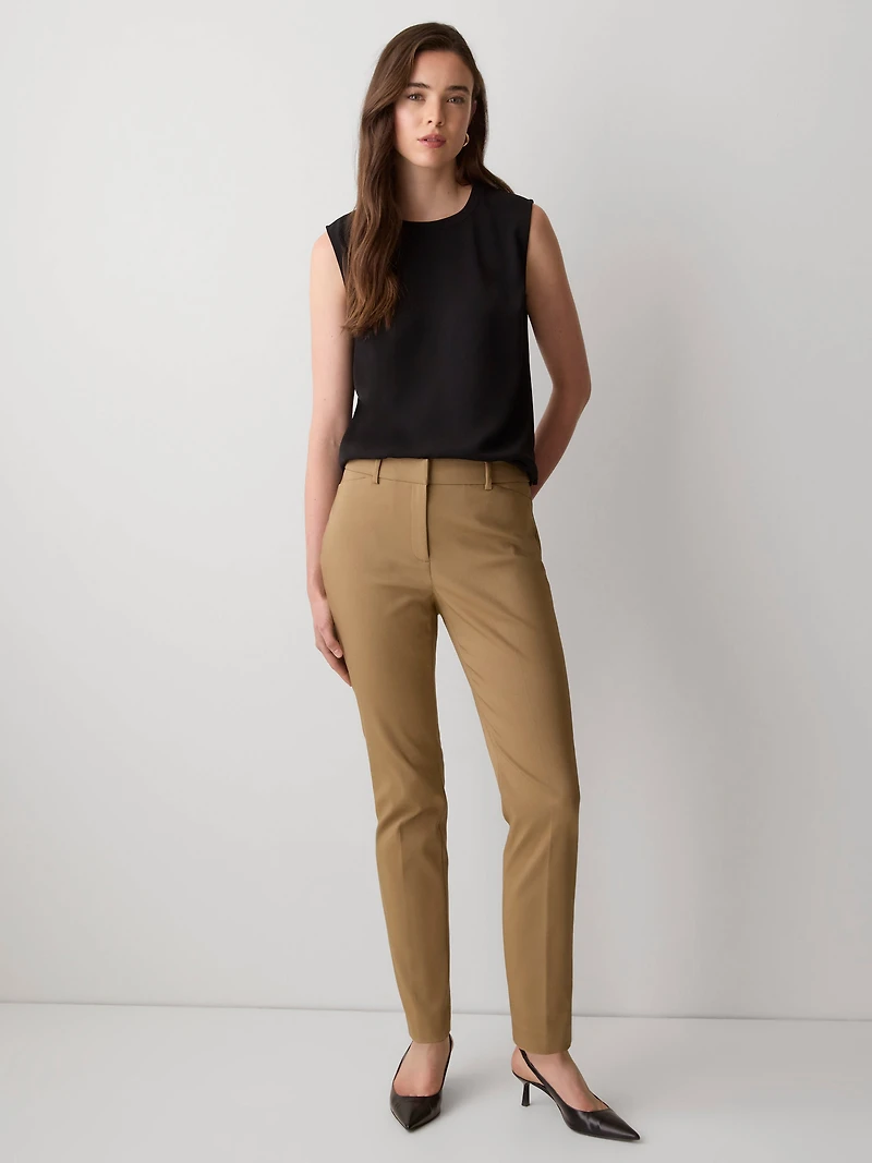 Crew-Neck Satin Cami