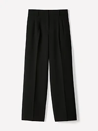 Pantalon à Taille Haute et Jambe Large