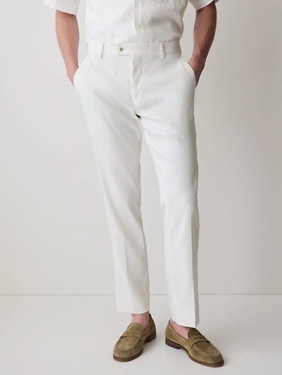 Tailored-Fit Linen Suit Pant