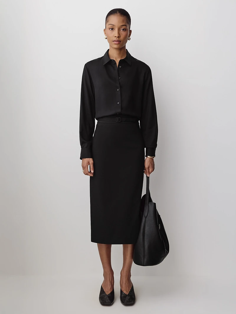 Long-Sleeve Lyocell Shirt