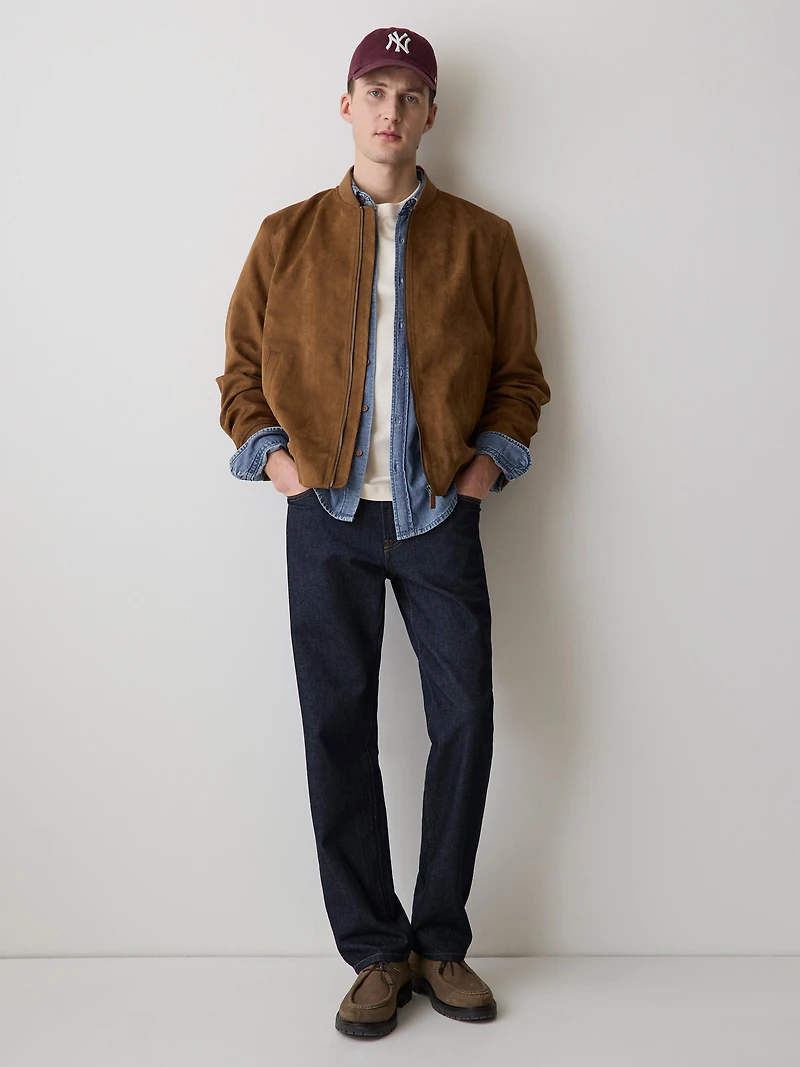 T-Shirt Uni à Manches Courtes et Col Rond