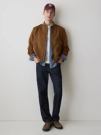 T-Shirt Uni à Manches Courtes et Col Rond