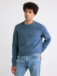 Pull à Col Rond en Laine D'Agneau