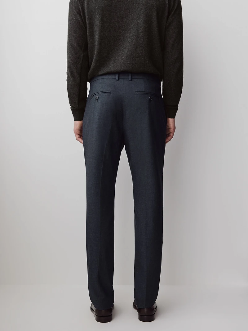Slim-Leg Wool-Blend Pant