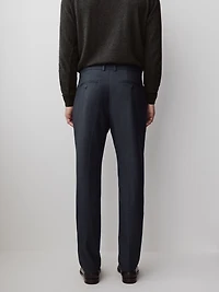 Slim-Leg Wool-Blend Pant