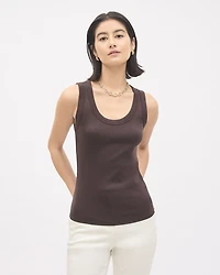 Camisole à Encolure Dégagée et Bretelles Larges