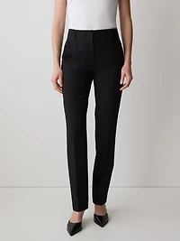 Pantalon Long à Jambe Étroite et Taille Haute