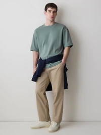 Oversized Short-Sleeve Crew-Neck Tee