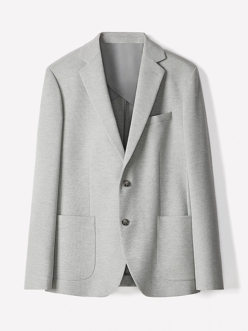 Veston en Tricot à Coupe Étroite