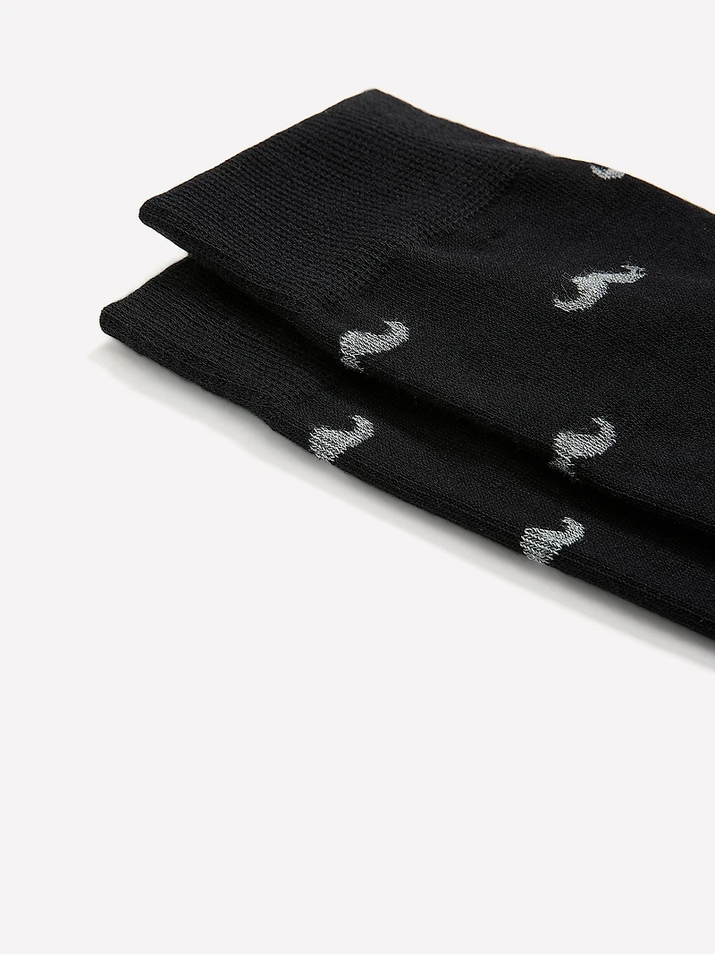 Bas avec Moustaches Movember