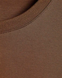 T-Shirt Uni à Manches Courtes et Col Rond