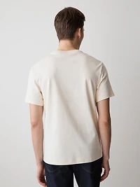 T-Shirt Uni à Manches Courtes et Col Rond