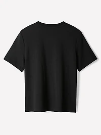 T-Shirt en Coton à Manches Courtes