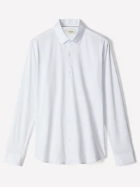 Slim-Fit Knit-Like Dress Shirt
