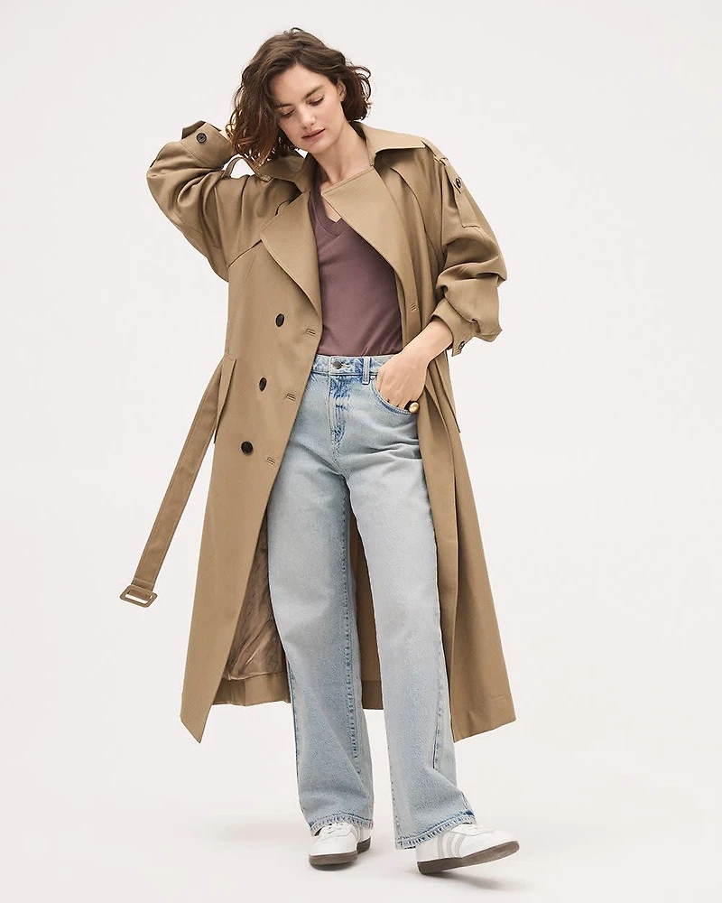 T-Shirt Classique à Manches Courtes et Col V