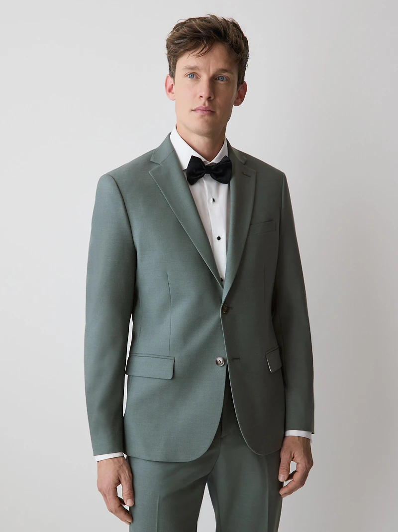 Slim-Fit Agave Suit Blazer