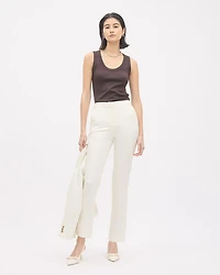 Camisole à Encolure Dégagée et Bretelles Larges