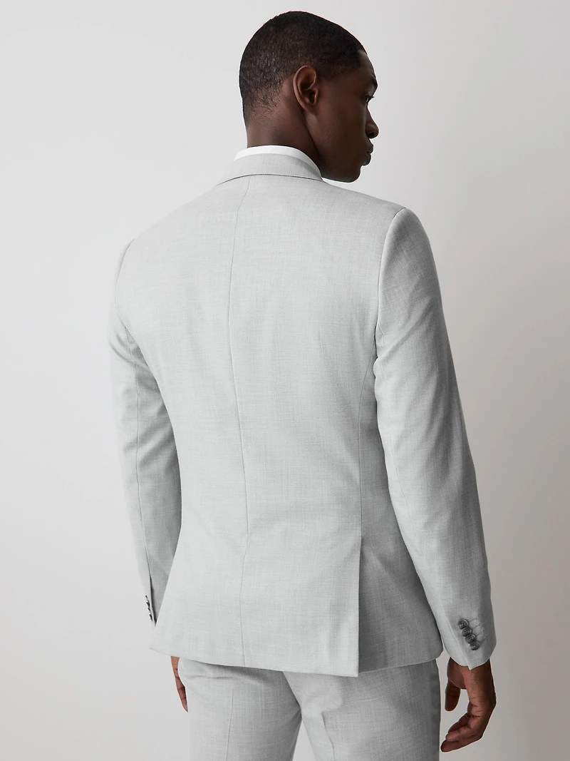 Veston de Complet Essentiel Coupe Étroite Gris Clair