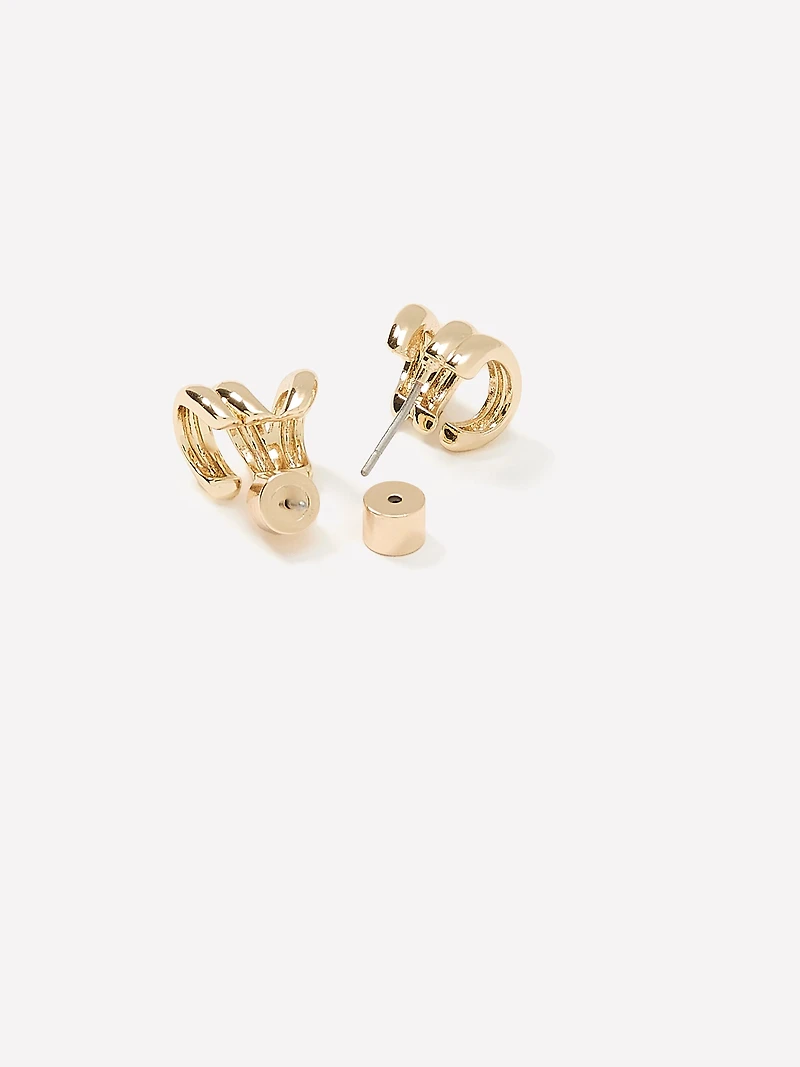 Triple-Link Earrings