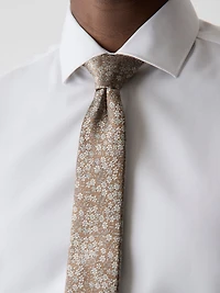 Regular Tie with Tonal Floral Pattern