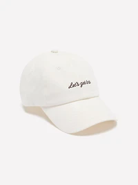 Embroidered Cotton Cap