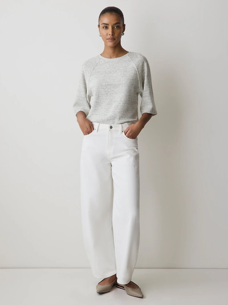 Haut à Manches Longues Raglan et Col Rond