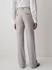 Pantalon Indispensable Coupe Signature à Jambe Large et Taille Haute