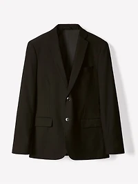 Veston De Complet Essentiel Coupe Étroite En Mélange Laine Noir