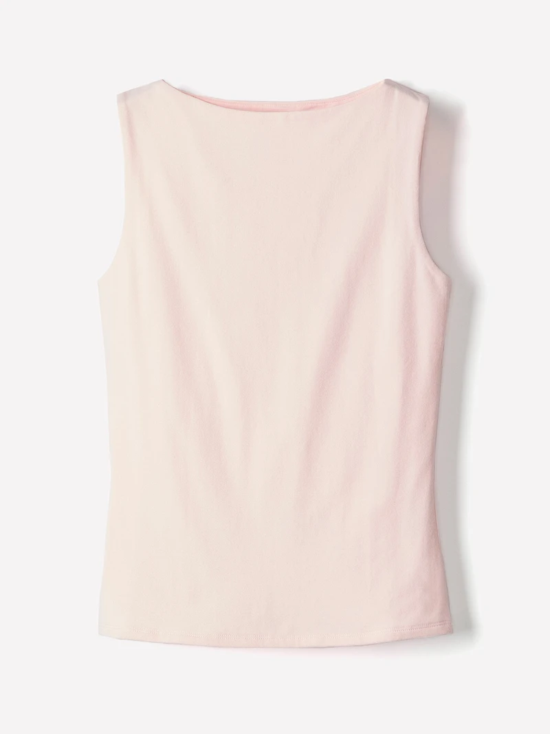 Organic Cotton Boat-Neck Cami