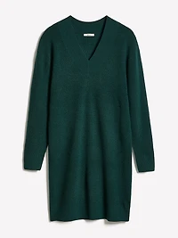 Robe Courte à Manches Longues et Col V