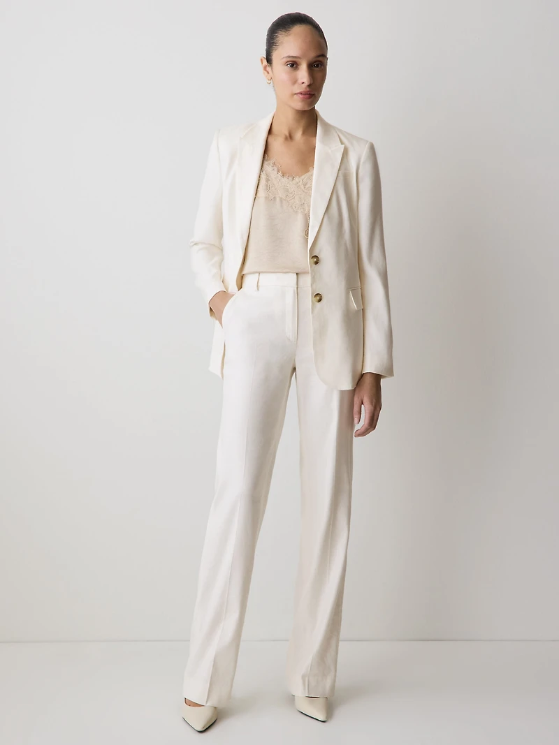 Mid-Rise Wide-Leg Pant