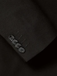 Veston De Complet Essentiel Coupe Étroite En Mélange Laine Noir