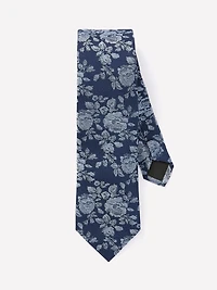 Cravate Régulière à Motif Floral