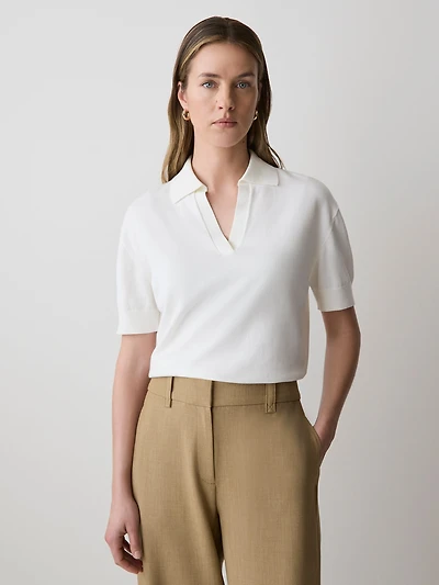 Pull à Manches Courtes et Col Polo